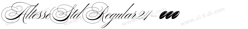 AltesseStd Regular24字体转换